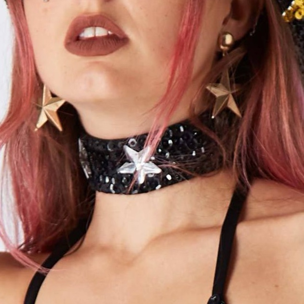 Easy Tiger Stardust Sequin Choker
